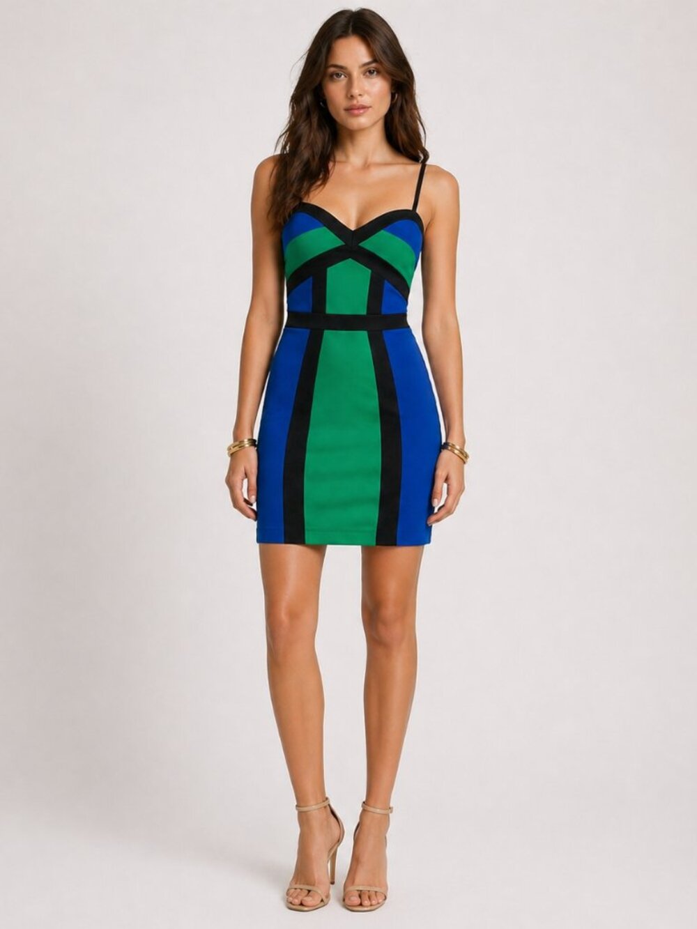 NWT XOXO Color Blocking Mini Bodycon Graduation Wedding Size 7/8